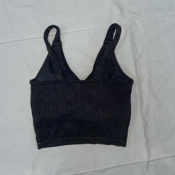 Black Ribbed Tank Top - Picture 2 of 2